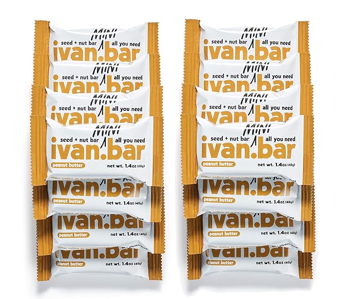 Protein Packed Energy Snack Bar | Provides Healthy Energy | Vegan All Natural Ingredients | Soy Dairy &amp Gluten Free (1.4 Ounce (Pack of 24 Bars) Peanut Butter)