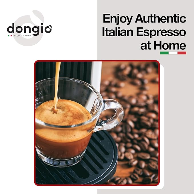 Dongiò Caffè Espresso Roma - 40 Capsules compatible with Lavazza Blue/Black systems Med-Dark Roast Coffee (Intensity 7/10) - Roasted and Blended in Italy