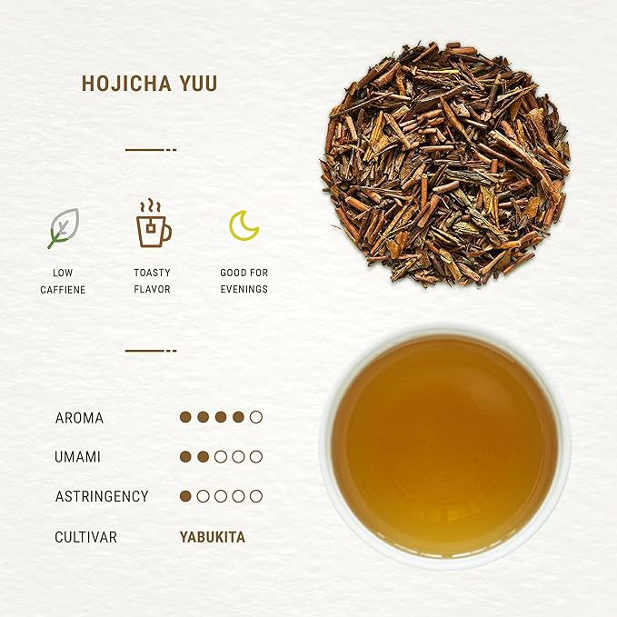 Senbird Premium Hojicha - Japanese Roasted Green Tea - From Shizuoka Japan - Loose Tea In Airtight Tea Tin (1.76oz/50g)