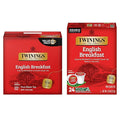 Twinings English Breakfast Tea K-Cup Pods 24 Count (Pack of 1) + English Breakfast Tea Bags 100 Count (Pack of 1)
