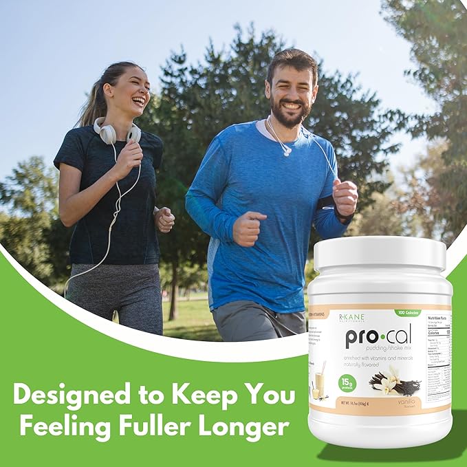 Pro-Cal Vanilla Meal Replacement Powder 14.07 oz – High Protein Low Calorie Shake &amp Pudding Mix – 16 Servings Delicious &amp Easy to Prepare – Supports Healthy Weight Management Vanilla