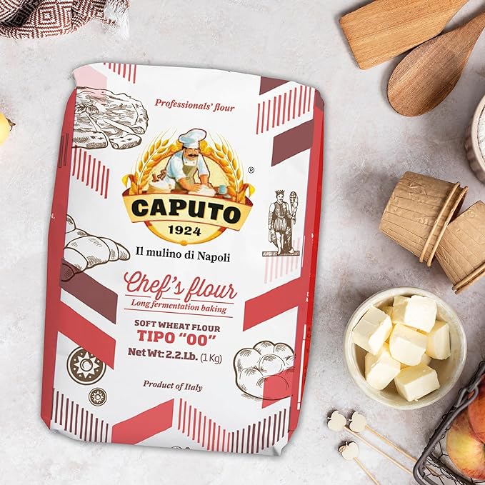 Antimo Caputo 00 Chefs Flour 1 Kilo 2.2 Pound (Pack of 4)