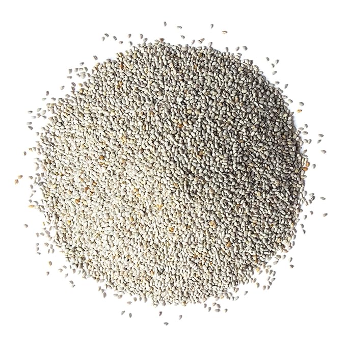 Food to Live - White Chia Seeds 6 Pounds - Whole Raw Kosher Keto Sirtfood Vegan Bulk. Rich in Omega 3 Omega 6 Fiber Protein. Great for Chia Pudding Yogurt Cereals Smoothies