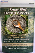 Snow Hill Organic Raw Whole Hemp Seeds 16 Oz (1 LB) – Unhulled 10g Plant Protein &amp 12g Omegas per Serving – Himalayan Hemp Seeds Grown Near Mt. Everest Nepal