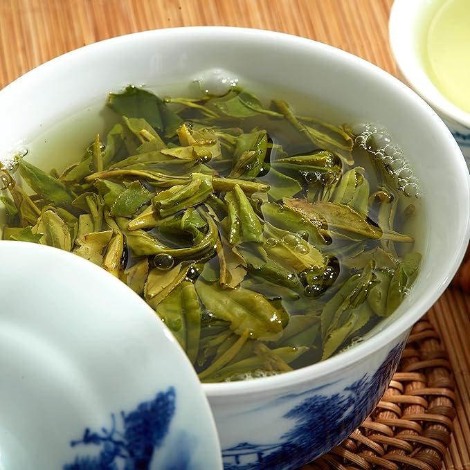 ChaWuWarmSun [A] LongJing Green Tea3.5oz/100gChinese Dragon Well Green Tea Loose Leaf