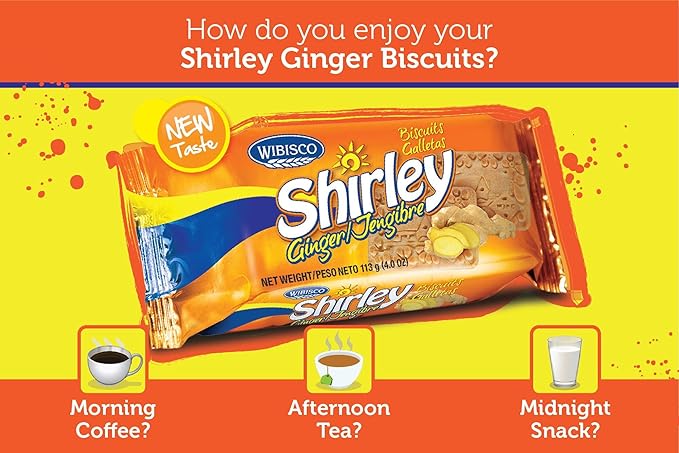 Wibisco Shirley Biscuits Ginger 3.7 (Pack of 24)