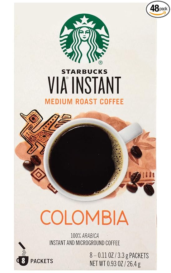 Starbucks VIA Colombia Coffee 8ct (Pack of 6)