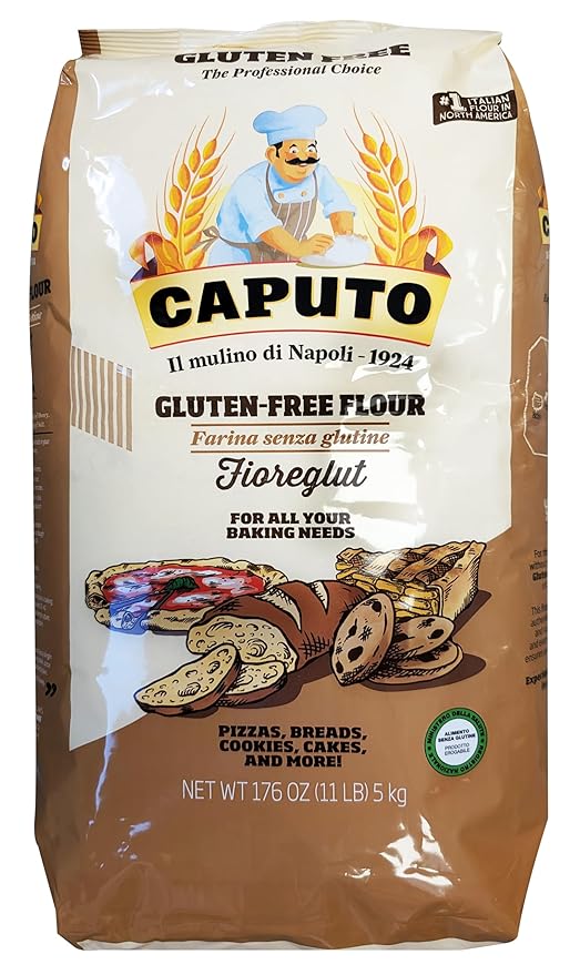 Antimo Caputo Gluten Free Pizza Flour 11 Lb Bulk - All Natural Multi Purpose Flour &amp Starch Blend for Baking Pizza Bread &amp Pasta