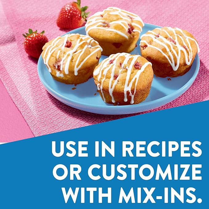 Krusteaz Gluten Free Vanilla Muffin Mix Gluten Free Vanilla Muffins With Sweet Glaze Mix 18 oz Box (Pack of 8)