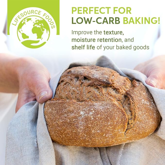 LifeSource Foods Oat Fiber 500 (3 LB) All-Natural Gluten-Free Zero-Carb Fiber Source for Low-Carb Baking