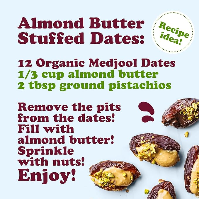 Food to Live Organic Medjool Dates 10 Pounds - Non-GMO Whole Dried Dated Pits Large Size Unsweetened Unsulphured Vegan Sirtfood Bulk. Good Source of Potassium Magnesium and Dietary Fiber.