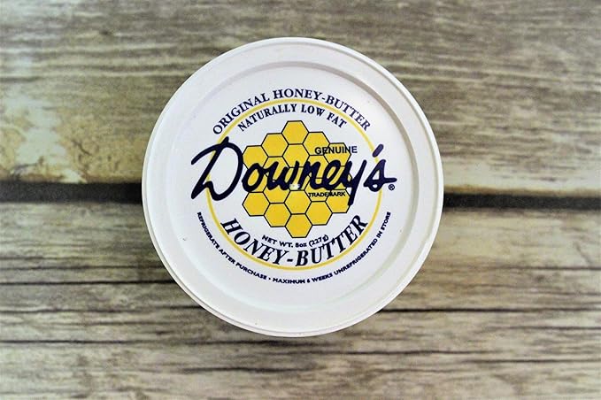 KauffmanTreats All-Natural Honey Butter From Downey's In Lancaster Pennsylvania Hand-Crafted In Small Batches 8 Oz. (Pack of 6)