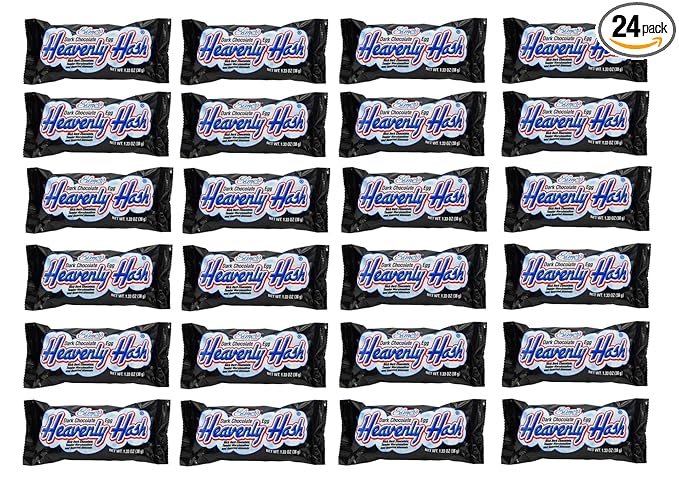 Elmer Dark Chocolate Heavenly Hash Eggs - Pack of 24 - Dark Chocolate With Marshmallow and Almonds - Perfect for Friends and Family - Start an Easter Tradition