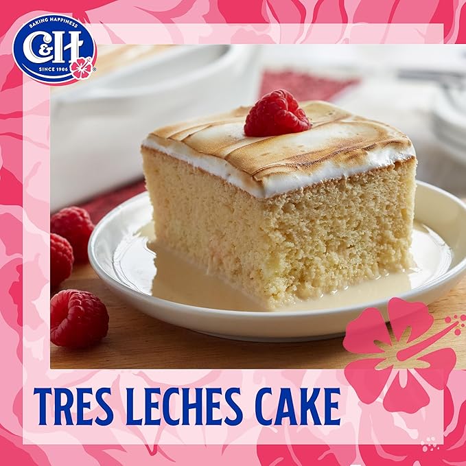C&ampH® Pure Cane Ultrafine Granulated Baker's Sugar™ 3.5 lb Easy Baking Tub (Pack of 2) - Includes Bonus Recipe Card