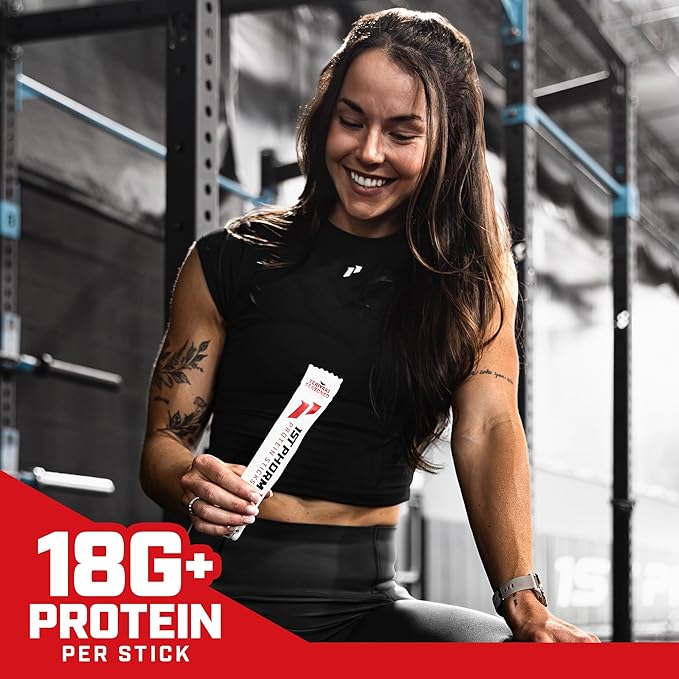 1st Phorm Meat Sticks Teriyaki Seasoned 18G Protein per Serving USA Raised Lean Beef and Pork High Protein Snacks Gluten Free No Msg or Nitrates Individually Wrapped 15 Count