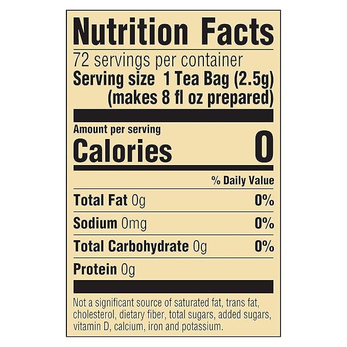 Lipton Organic Tea Bags Tastes Great Hot or Iced Organic Black Tea Can Help Support a Healthy Heart 5.74 oz 72 Count Pack of 5