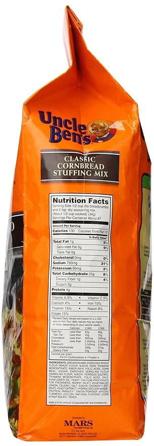 UNCLE BEN'S Classic Cornbread Stuffing Mix 3.5 Pound