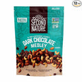 Second Nature Dark Chocolate Medley Trail Mix 4.5 oz. Resealable Pouch (Pack of 12) – Certified Gluten-Free Snack Mix – Dark Chocolate and Nut Trail Mix Ideal for Quick Travel Snacks or Lunch Snacks