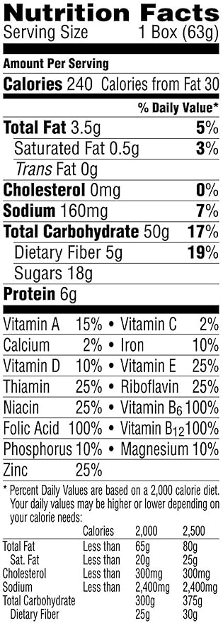 Kellogg's Low Fat Granola Cereal With Raisins 2.22oz (70 Count)
