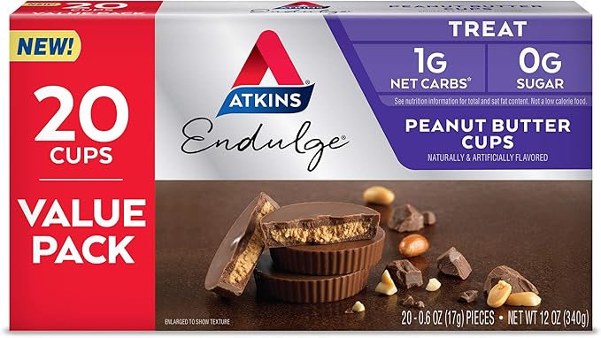 Quest Mini Chocolate Chip Cookie Dough Protein Bars 14 Count &amp Atkins Peanut Butter Cups Dessert Favorite 20 Count