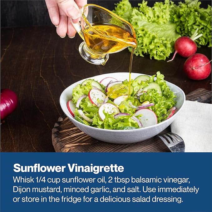 uh*Roh*Muh Organic Sunflower Oil (Virgin) (High Oleic) - 1 Gal(Net Wt: 3.6kg/8lb)