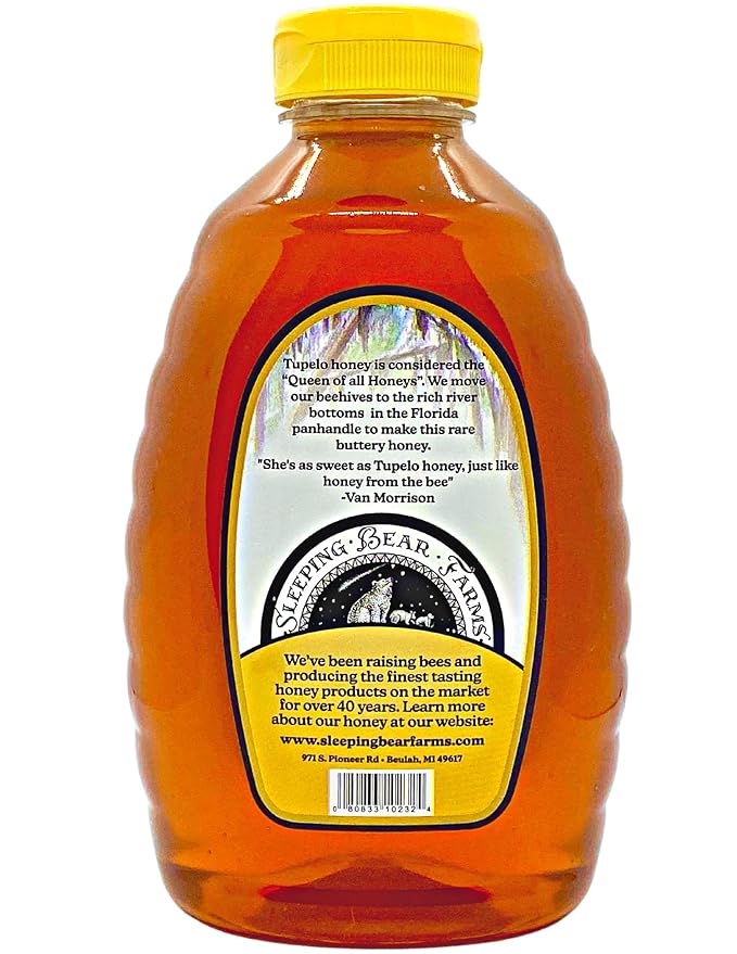 Tupelo Honey 32oz. Bottle - Bulk Case of 12 - Premium from Sleeping Bear Farms Beekeepers in the Florida Apalachicola River Basin