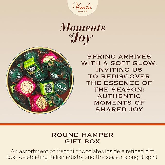 Venchi - Spring Hamper with Assorted Chocolates Venchi Spring Collection 7.26 Oz Gluten Free Gift Idea