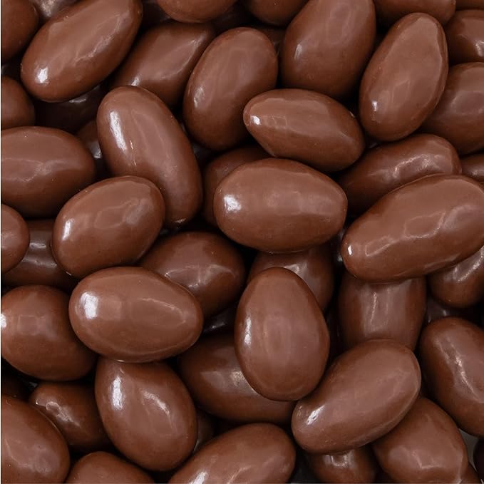 Milk Chocolate Almonds - 2 Pound Bulk Pack - Whole Dry Roasted Milk Chocolate Covered Almonds - Candy for Office Buffets Snacking &amp Gifting - Classic Snack Nuts