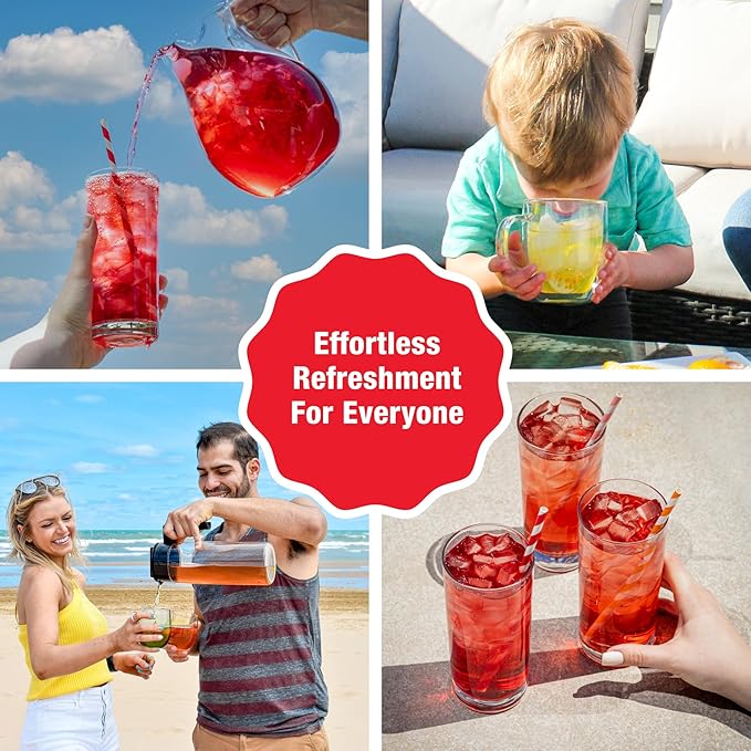 Tiesta Tea - Strawberry Lemonade Cold Brew Tea Loose Leaf Strawberry Lemon Herbal Blend Premium Iced Blends Non-Caffeinated Iced Drink 10 Cold Brew Bags Makes 64oz Pitcher Each