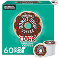 The Original Donut Shop Dark Keurig Single-Serve K-Cup Pods Dark Roast Coffee 60 Count (6 Packs of 10)