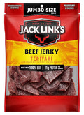 Jack Link's Beef Jerky Teriyaki 5.85 oz. Sharing Size Bag - Flavorful Meat Snack 10g of Protein and 80 Calories Made with Premium Beef - 95 Percent Fat Free No Added MSG** or Nitrates/Nitrites