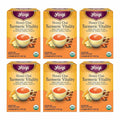 Yogi Tea Honey Chai Turmeric Vitality Tea - 16 Tea Bags per Pack (6 Packs) - Organic Tea to Support Overall Health - Includes Cinnamon Bark Turmeric Root Cardamom Pod Ginger Root &amp More