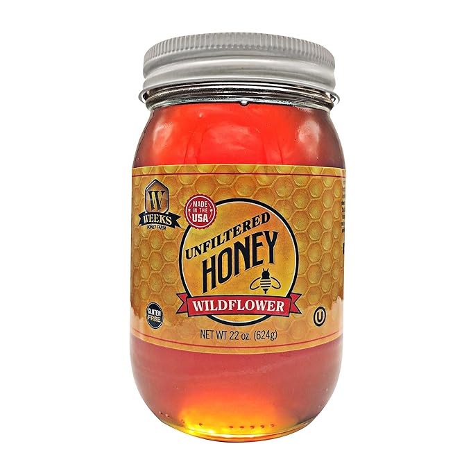Weeks Raw &amp Unfiltered Wildflower Honey (22 oz)
