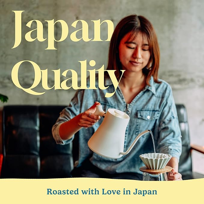 TOKYO COFFEE Organic Blend Medium Dark Roast Whole Bean Coffee from Japan - 12oz Bag - Sweet and Smooth Signature Blend made with 100% Arabica Beans
