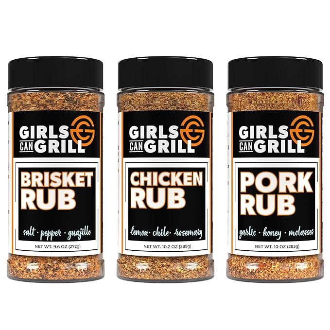 Girls Can Grill BBQ Rub Pitmaster Pack | Award Winning BBQ Seasoning for Beef Chicken Pork Seafood and Veggies