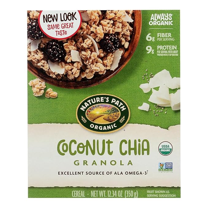 Chia Plus Coconut Chia Granola Cereal Organic 12.34 Ounces (Case of 12)