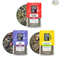 Tiesta Tea - Fresh N' Fruity Trio Loose Leaf 3 Fruit-Filled Blends High to Non-Caffeinated Make Hot or Iced 6 oz Resealable Pouches with Strawberry Grape &amp Sweet Lime