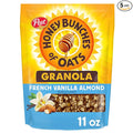 Honey Bunches of Oats French Vanilla Almond Granola Cereal 11 oz Bag (Pack of 5)