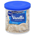 Pillsbury Creamy Supreme Vanilla Flavored Frosting 16-Ounce (Pack of 8)