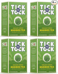TICK TOCK TEAS Organic Rooibos Tea Green Tea Naturally Caffeine Free Red Bush Herbal Tea Rich in Anti-Oxidants South African Superfood - 40 Count (Pack of 4) Packaging May Vary
