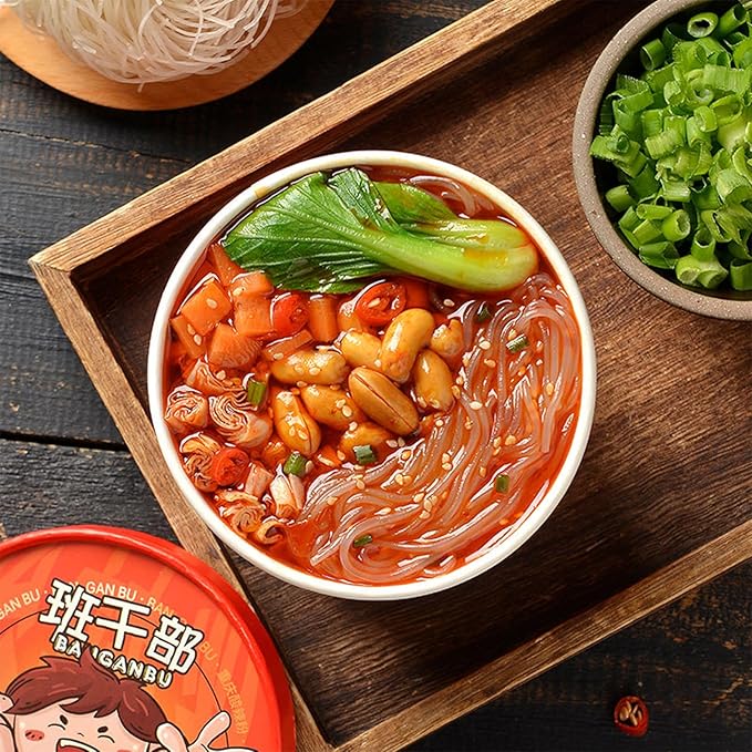 Instant Hot and Sour Noodle Soup Mix Cups152g/5.36oz/cupAuthentic Sichuan Suan Vermicelli Noodles6 Packs酸辣粉