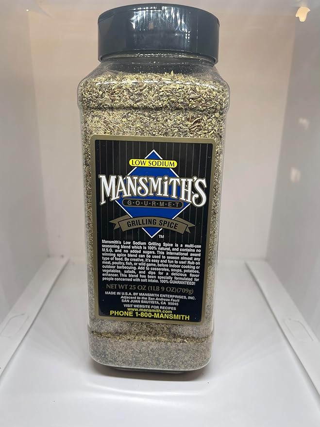 Mansmith's All Purpose Low Sodium Grilling Spice 25 ounces