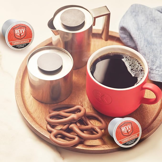 REVV Turbocharger Keurig Single-Serve K-Cup Pods Dark Roast Coffee 96 Count