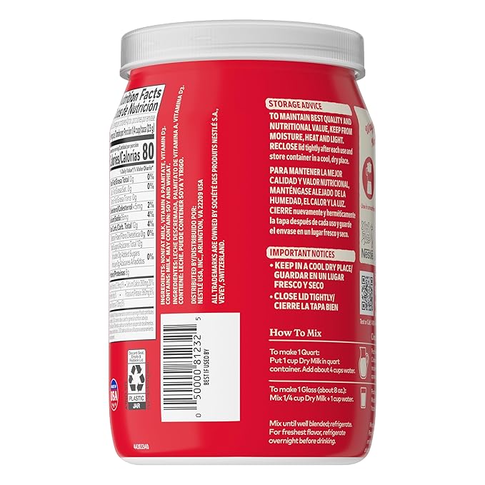 Carnation Instant Nonfat Dry Milk 6 Count 9.63 Ounce
