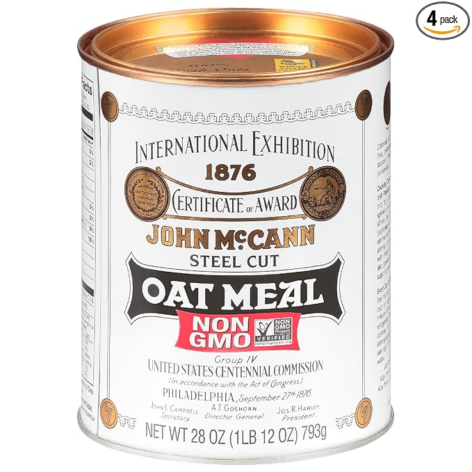 McCann's Irish Oatmeal Traditional Steel Cut 28 Ounce (Pack of 4)