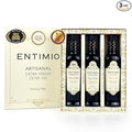 Entimio Collection Organic Italian Extra Virgin Olive Oil Gift Set from Italy 600+ to 1000+ mg/kg High in Polyphenols 2025 Gold Winner Early Harvest evoo Cold Extracted Lab Tested – 3 x 8.5 fl o