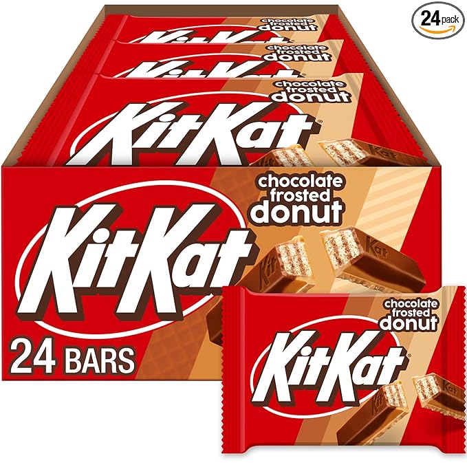 KIT KAT Chocolate Donut Flavored Wafer Candy Bars 1.5 oz (24 Count)