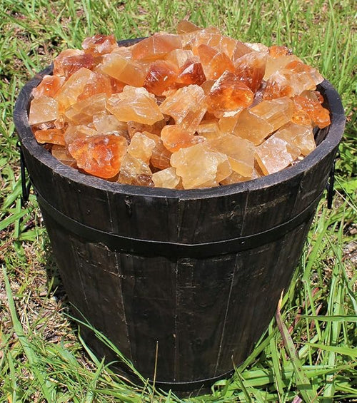 1/4 lb Bulk Lot Natural Rough Honey Calcite (Raw Crystal Caramel Calcite) 4 oz