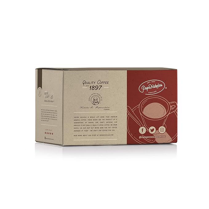 Papanicholas Single Serve Coffee Cups Fits Keurig K Cup Brewers Italian Espresso 72 Coffee Pods