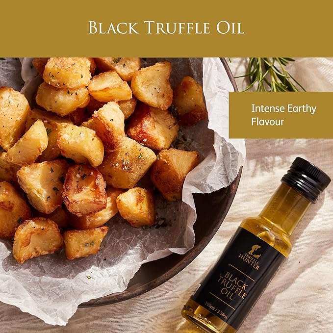 TruffleHunter - TruffleHunter Preserved Truffle Selection Gift Set - Black &amp White Truffle Oil Sea Salt Truffle Honey